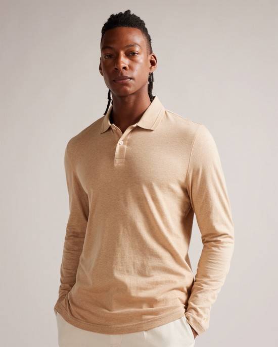 Magliette Polo Ted Baker Enio Uomo Marroni | GQTXF7028