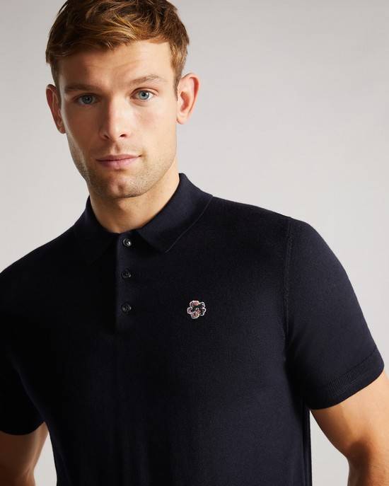 Magliette Polo Ted Baker Haworth Uomo Blu Marino | TBMLD3754