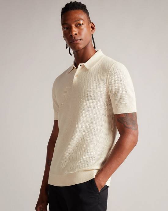 Magliette Polo Ted Baker Imago Uomo Beige | MDBCO2408