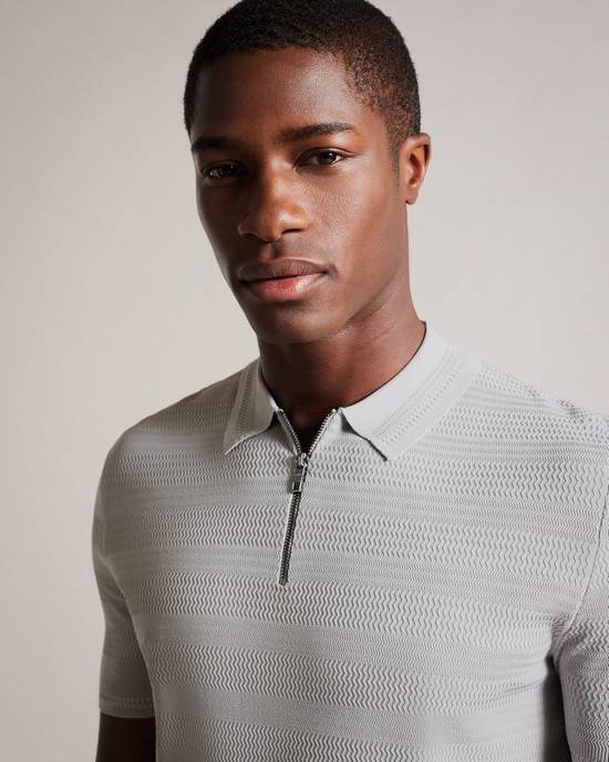 Magliette Polo Ted Baker Stree Uomo Grigie | YQCTE0813