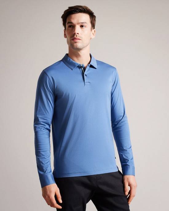 Magliette Polo Ted Baker Toler Uomo Blu Scuro | SKIGB8059