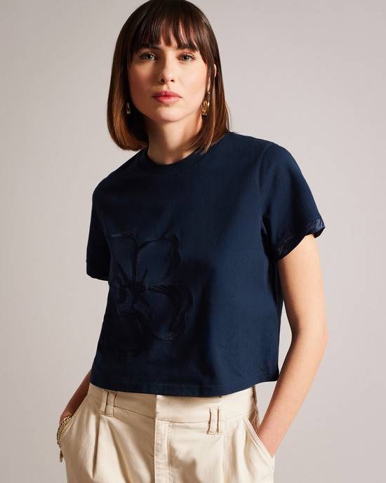 Magliette Ted Baker Carmyn Donna Blu Marino | LVWPF3601