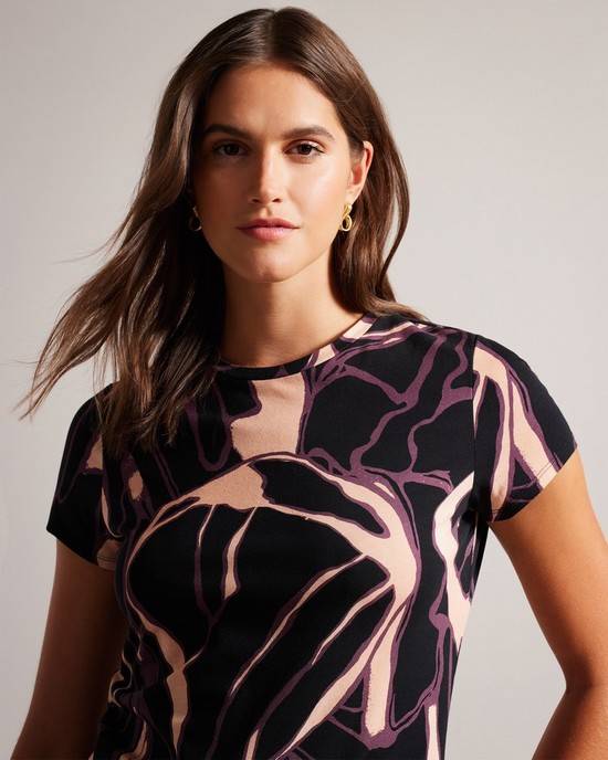 Magliette Ted Baker Chrissi Donna Beige Rosa | LTVGH1920