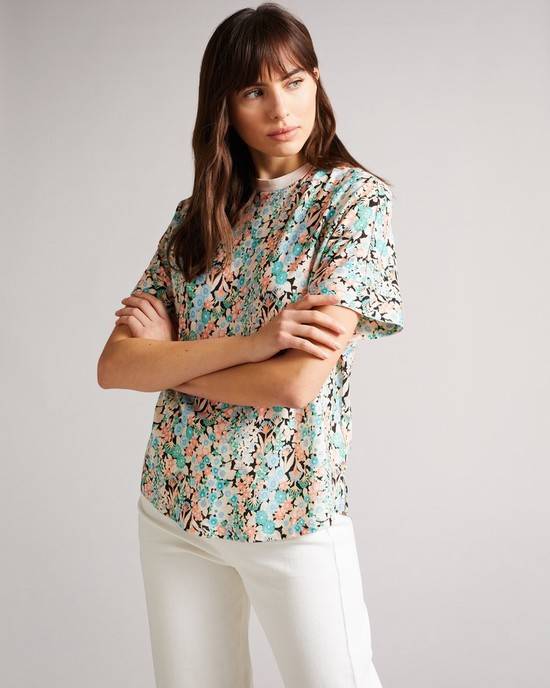 Magliette Ted Baker Domela Donna Nere | SEWHP5138