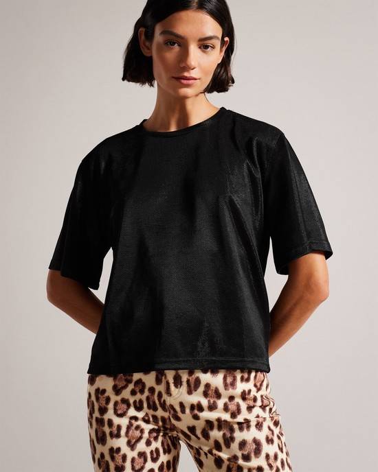 Magliette Ted Baker Georia Donna Nere | IVXMD0469