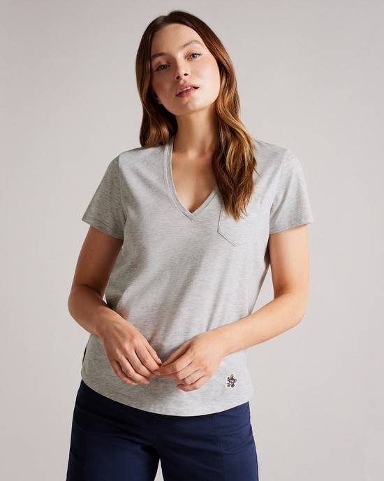 Magliette Ted Baker Lovage Donna Grigie | NLIZA1934