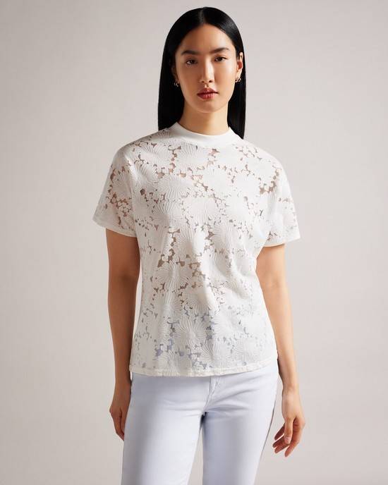 Magliette Ted Baker Maralo Donna Bianche | RNKHJ9627