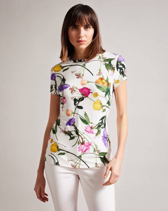 Magliette Ted Baker Vikina Donna Bianche | OTXNG2687