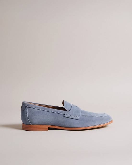 Mocassini Ted Baker Adlerrs Uomo Blu Chiaro | QEYGI3217