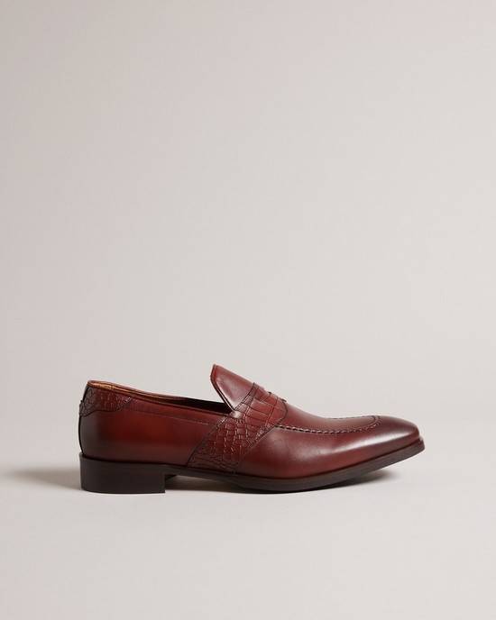 Mocassini Ted Baker Antoinn Uomo Marroni Cioccolato | GVRYO5041