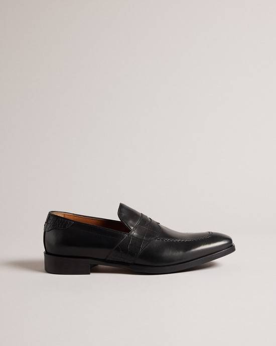Mocassini Ted Baker Antoinn Uomo Nere | IVBWR9346