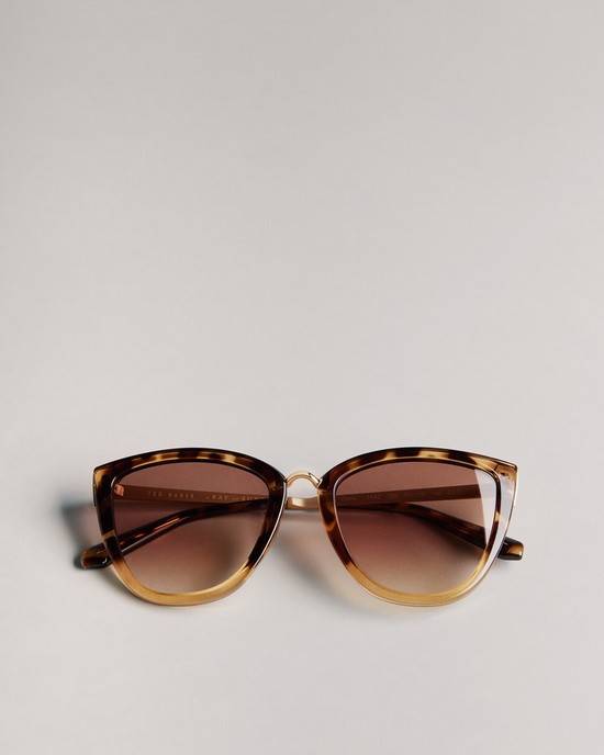Occhiali da Sole Ted Baker Doriise Donna Nere Arancioni | PIJLY8691