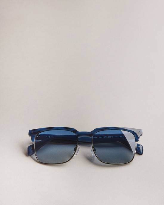 Occhiali da Sole Ted Baker Floydi Uomo Blu Marino | KFQZY6573