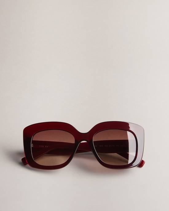 Occhiali da Sole Ted Baker Hatties Donna Rosse Scuro | ZQOWM2906