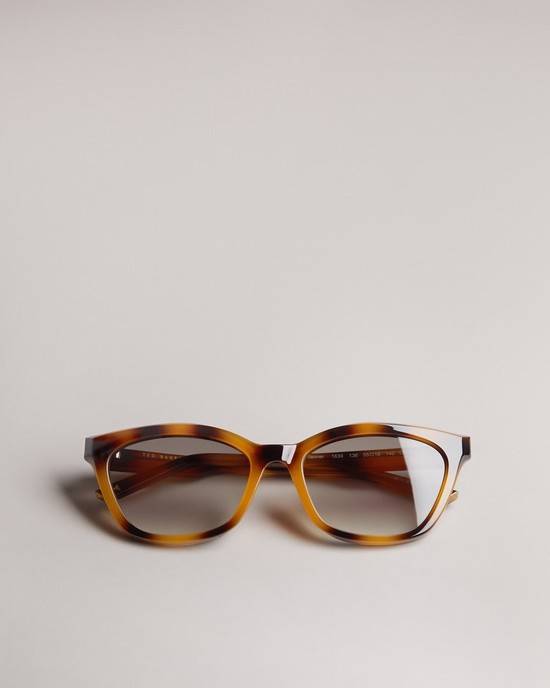 Occhiali da Sole Ted Baker Taner Donna Nere Arancioni | DFJSZ4923