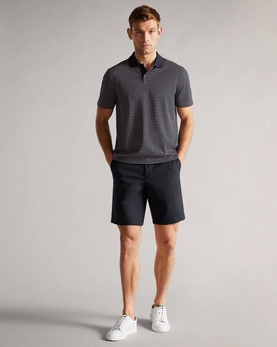 Pantaloncini Ted Baker Ashfrd Uomo Blu Marino | KUHXL4061