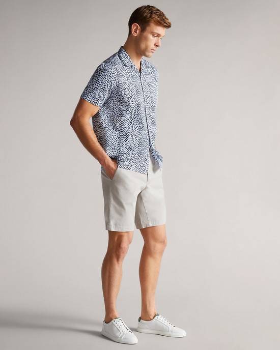 Pantaloncini Ted Baker Ashfrd Uomo Grigie Chiaro | OVAME6759