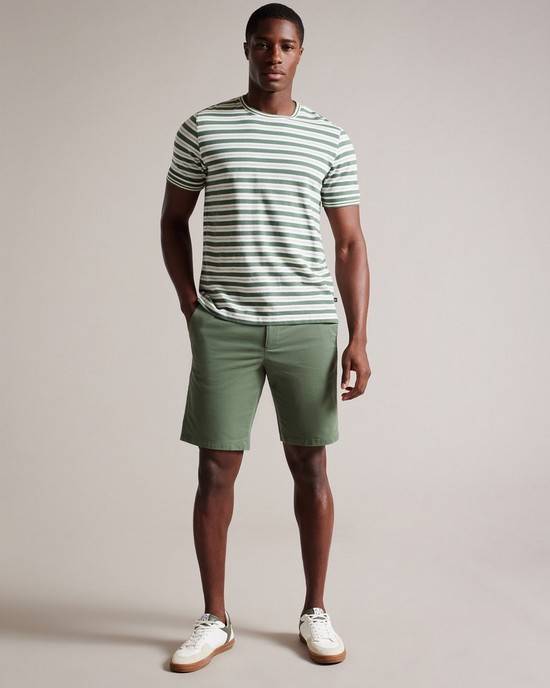 Pantaloncini Ted Baker Ashfrd Uomo Verde Oliva | IUBQD8496