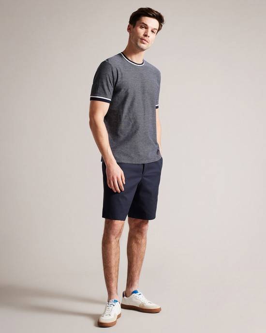 Pantaloncini Ted Baker Creswel Uomo Blu Marino | DHEBR2968