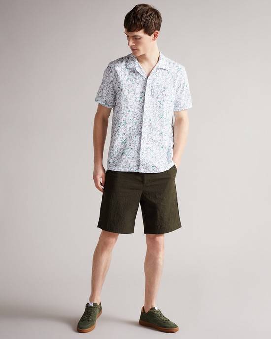 Pantaloncini Ted Baker Keelby Uomo Khaki | CUHTR7968