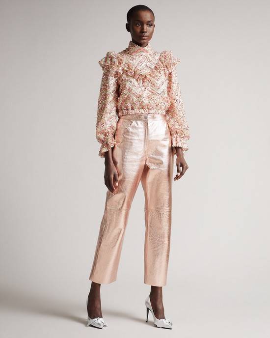 Pantaloni Ted Baker Ailsaa Donna Rosa Chiaro | QMWHK2540