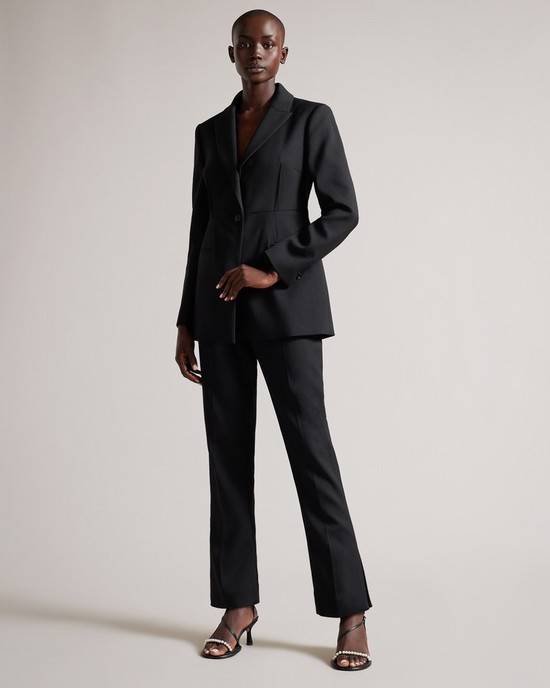 Pantaloni Ted Baker Frittat Donna Nere | TUNGW5124