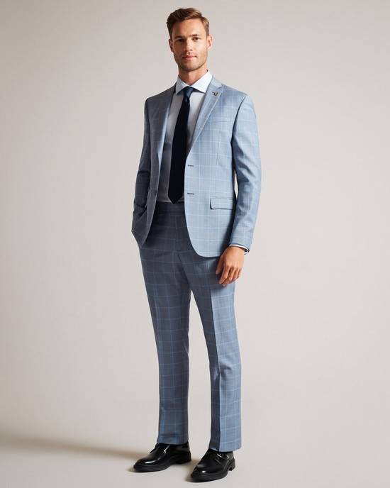 Pantaloni Ted Baker Hernets Uomo Blu | GYWPU3298