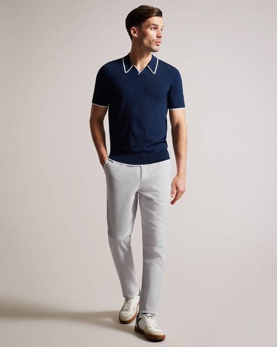 Pantaloni Ted Baker Lenard Uomo Grigie Chiaro | KWARP8346