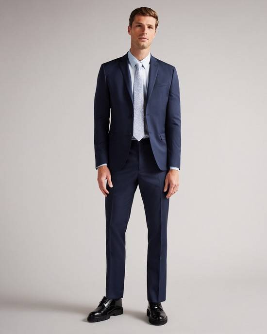 Pantaloni Ted Baker Perthts Uomo Blu Marino | MPUNI3456