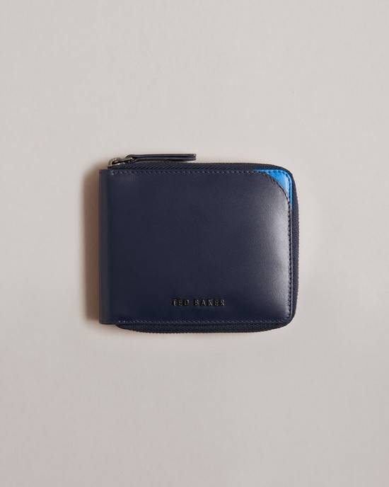 Portafogli Ted Baker Finnie Uomo Blu Marino | FWPVR2403