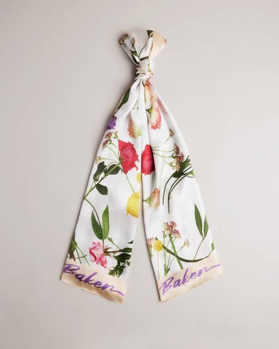Sciarpe Ted Baker Bettyye Donna Bianche Colorate | OLQHP7912
