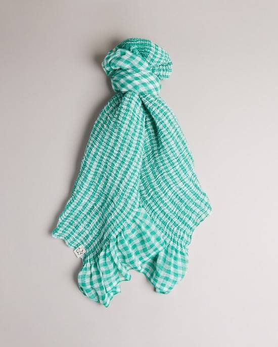 Sciarpe Ted Baker Pennny Donna Verde Acqua | SLNJV1703
