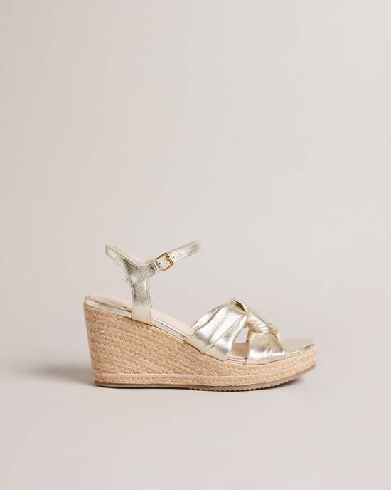 Tacchi Ted Baker Carda Donna Oro | BIXKJ7482