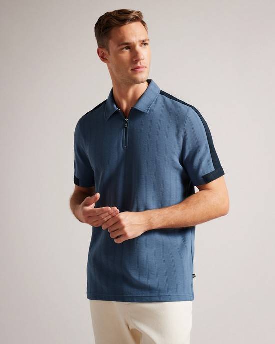 Top Ted Baker Abloom Uomo Blu | JQFBL3081