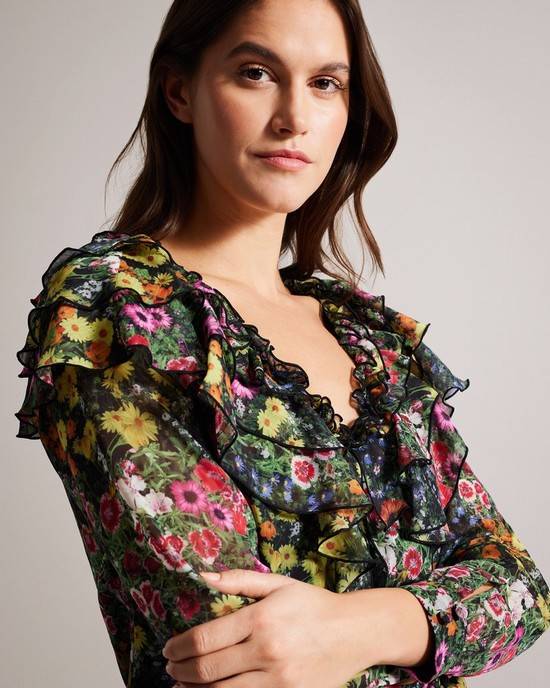 Top Ted Baker Amell Donna Nere | ITWHV7140