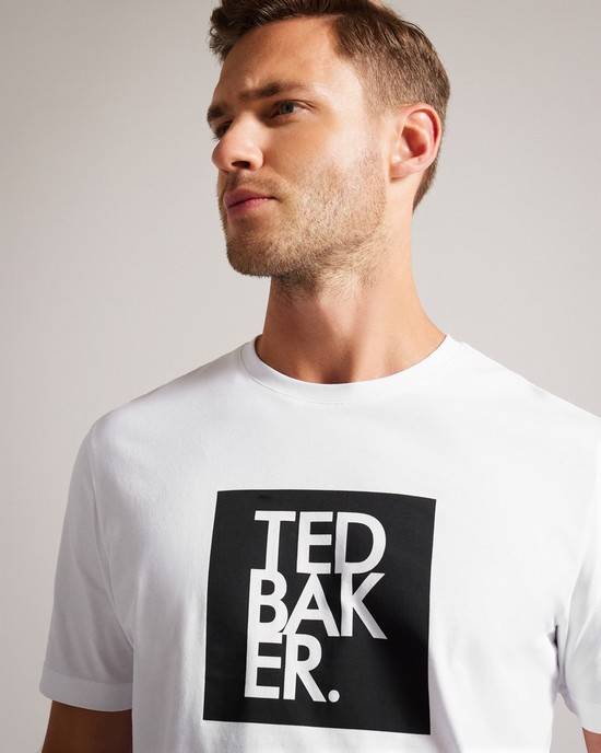 Top Ted Baker Rofata Uomo Bianche | MZBEK1793