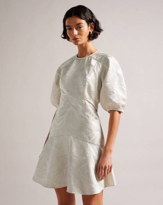 Vestito Ted Baker Alannah Donna Beige | UNOYZ5937