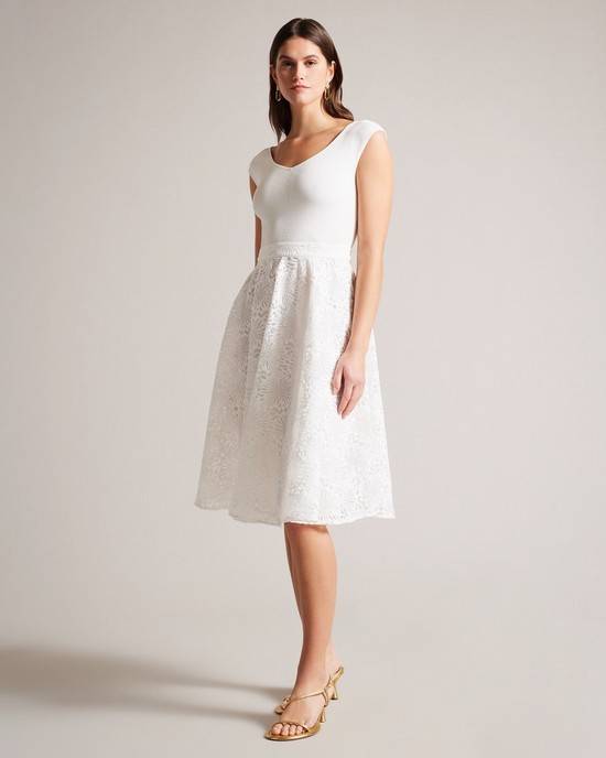 Vestito Ted Baker Annikaa Donna Bianche | VTLID6547