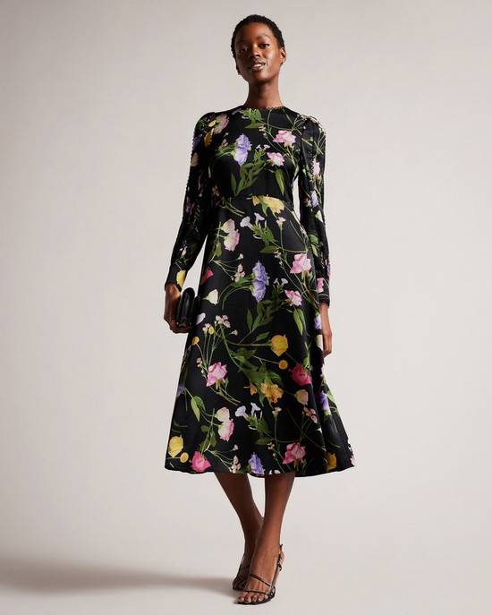 Vestito Ted Baker Arianya Donna Nere | PBMDX5379