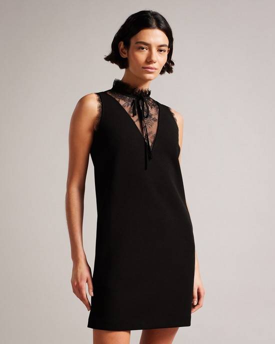 Vestito Ted Baker Chharis Donna Nere | QXHZJ3904
