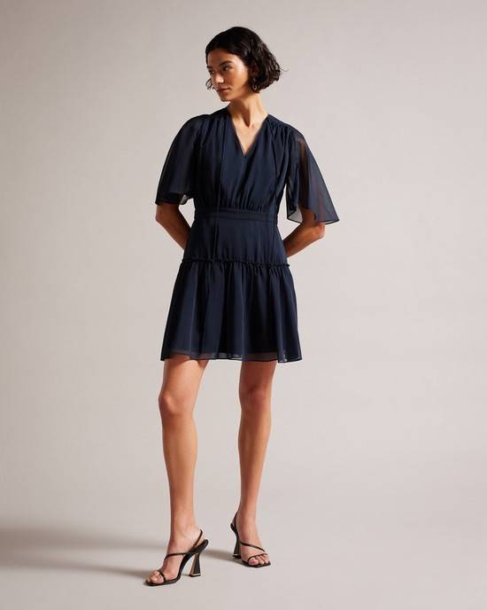 Vestito Ted Baker Giggie Donna Blu Scuro | XTSCA9758