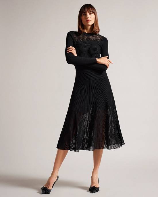 Vestito Ted Baker Latinia Donna Nere | TDICS2308