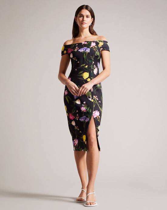 Vestito Ted Baker Loveina Donna Nere | DGYIB6329