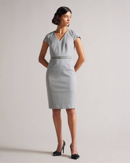 Vestito Ted Baker Michahd Donna Grigie Chiaro | ODTVJ5706